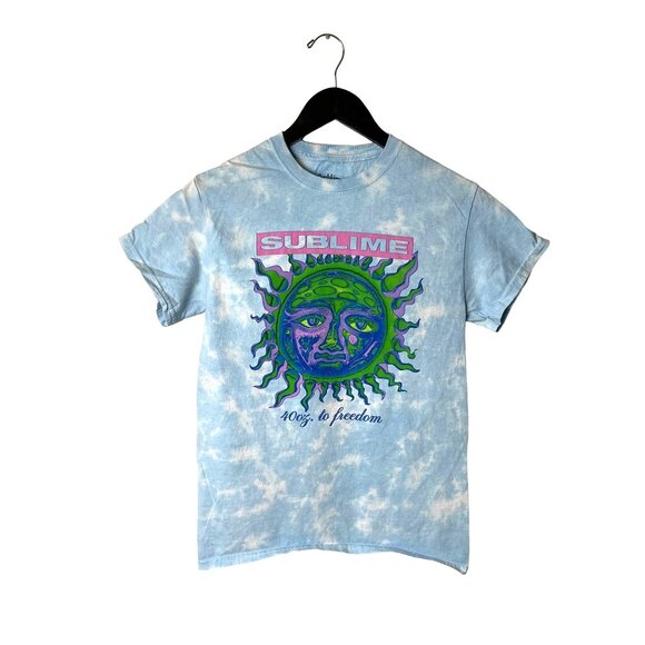 Sublime T Shirt Extra Small XS Blue White Graphic Tee - Picture 2 of 12